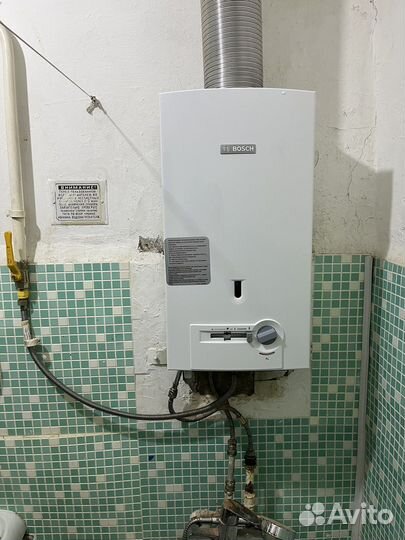 Газовая колонка bosch (wr 10 2p) с установкой