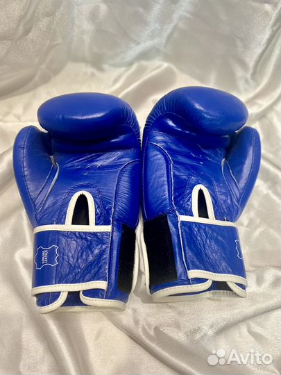 Боксерские перчатки, натуральная кожа, 10 oz