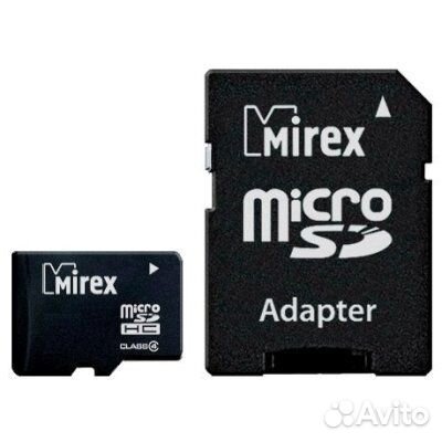 Карта памяти micro sd с адаптером