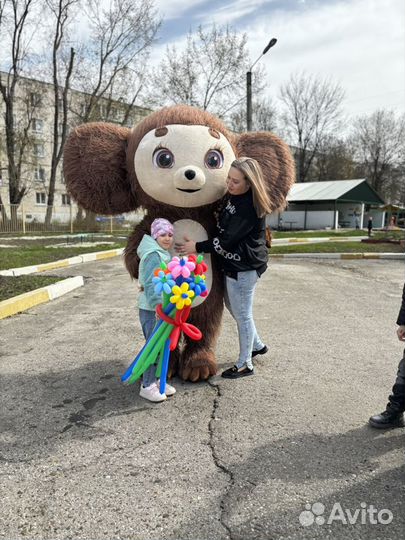 Поздравление от Чебурашки,Белый Мишка, Горилла