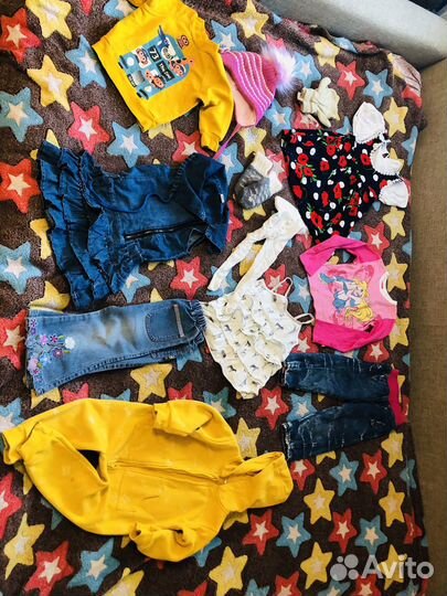 Вещи для девочки пакетом 80-86