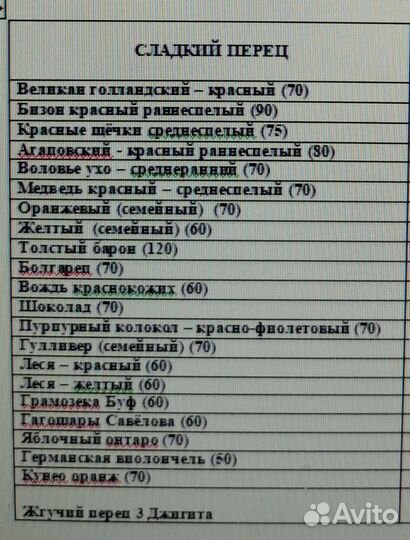 Перец болгарский рассада