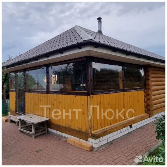 Мягкие окна для беседки веранды арт.1300