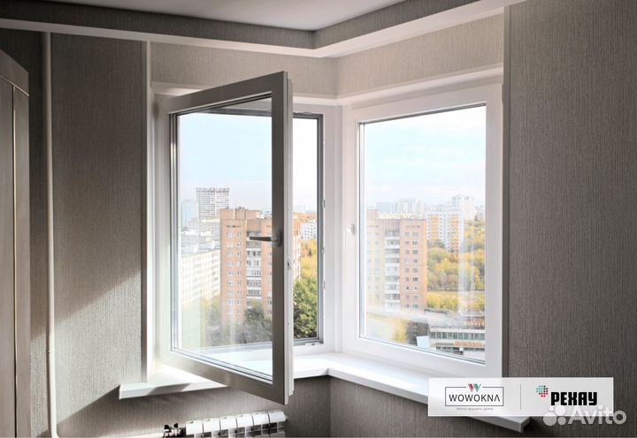 Пластиковые окна Rehau с установкой и монтажом