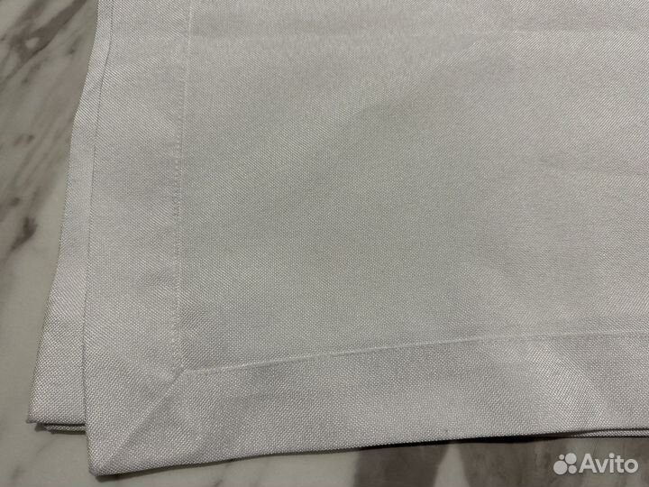 Белая скатерь 80х80 см