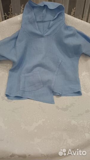 Льняная блузка женская размер 48-50