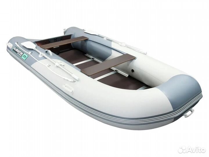 Лодка пвх Gladiator B370 светло-темно серый