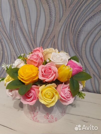 Букет цветов из мыла