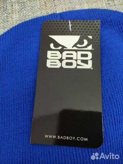 Шапка мужская Bad boy, синяя (Оригинал)