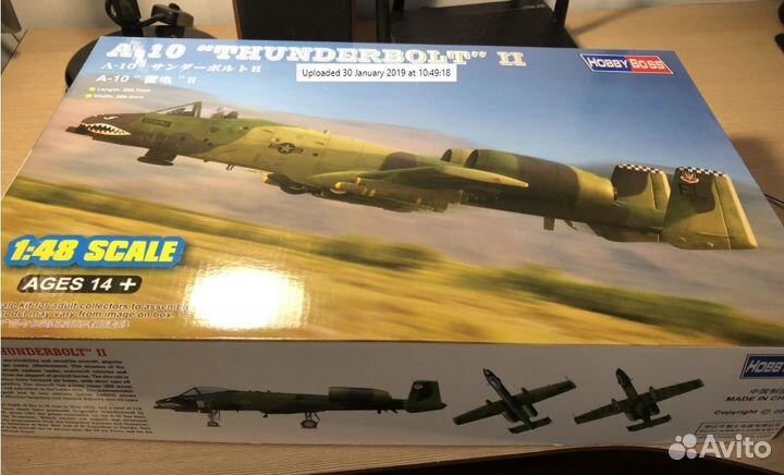 Сборная модель самолёта A-10 Thunderbolt II 1/48