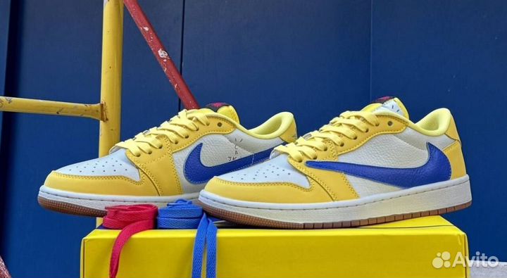 Travis Scott X Air Jordan 1 Low og Canary