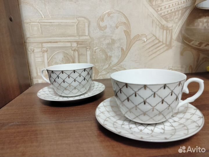 Чашки с блюдцем