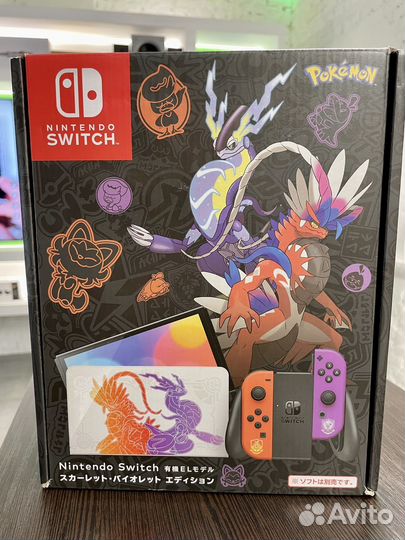 Nintendo Switch oled Pokemon новая прошитая. 256gb