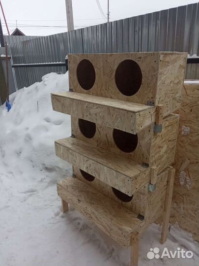 Гнездо для кур с яйцесборником