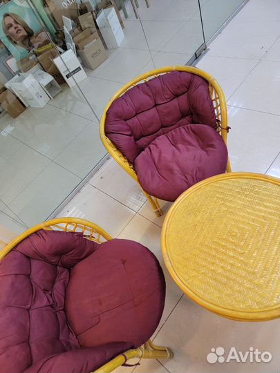 Садовый стул из ротанга комплект