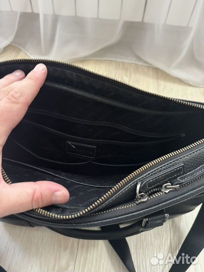 Сумка портфель мужская натуральная кожа mascotte