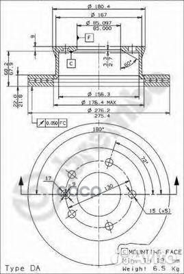Диск торм.mercedes sprinter 2-T BOX 901, 902 01