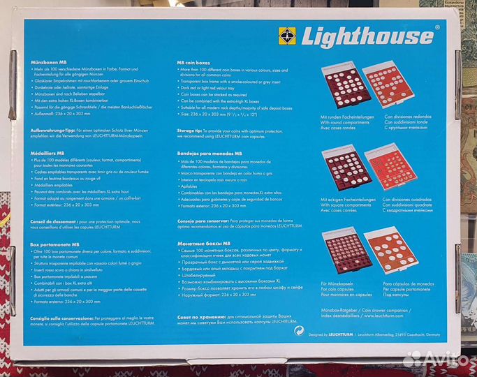 Планшет для монет в квадро капсулах 5 х 5см