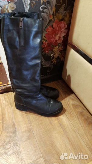 Сапоги коженые
