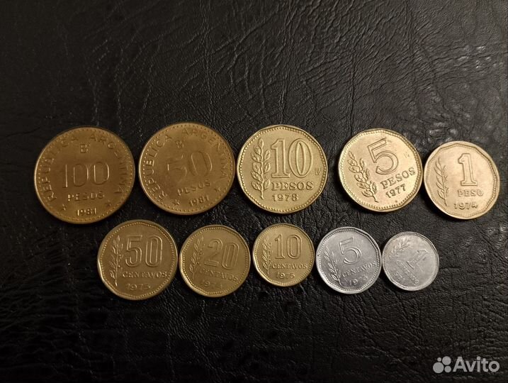 Набор монет Аргентины