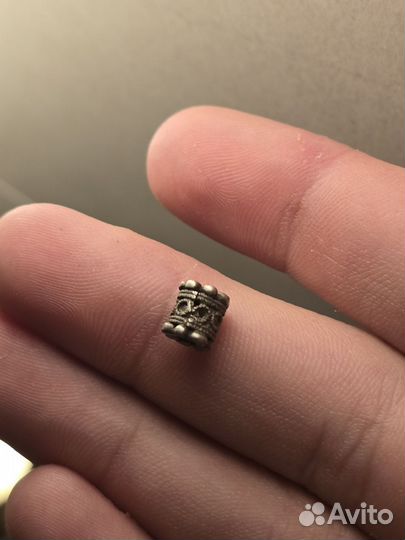 Бусина серебро фино угры