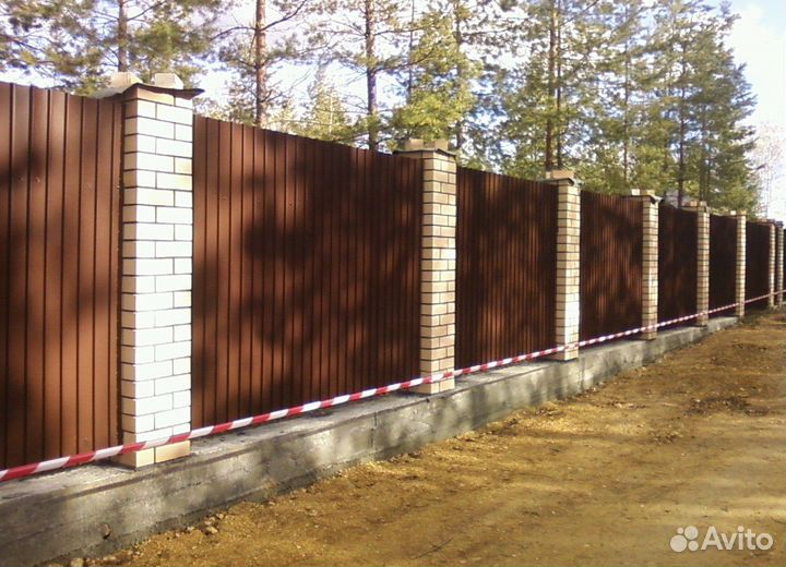 Забор профилированный лист