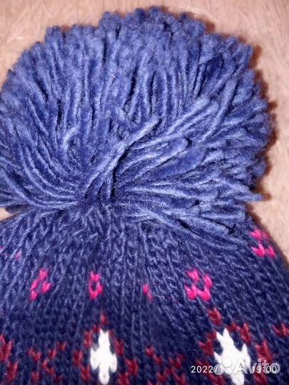 Вязаная шапка мужская