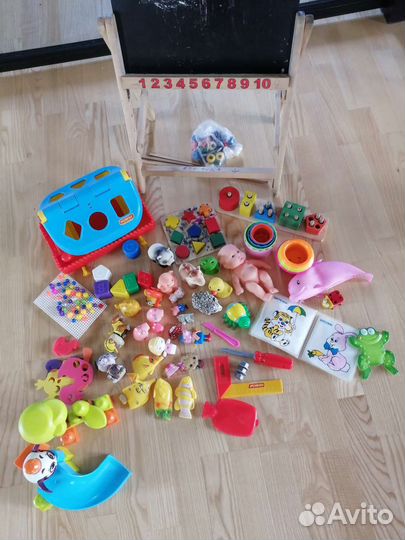 Деревянные доска, паззл, сортер