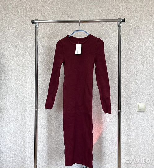 Платье бордовое (красное) 42-48 размер