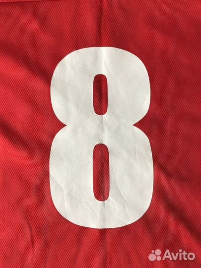 Cвитер хоккейный тренировочный красный #8(детский)