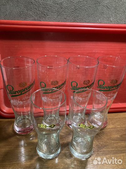 Бокалы пивные, 6 шт