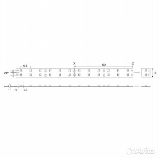 Светодиодная влагозащищенна лента Feron 27734