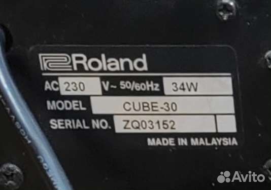 Гитарный комбоусилитель roland cube 30