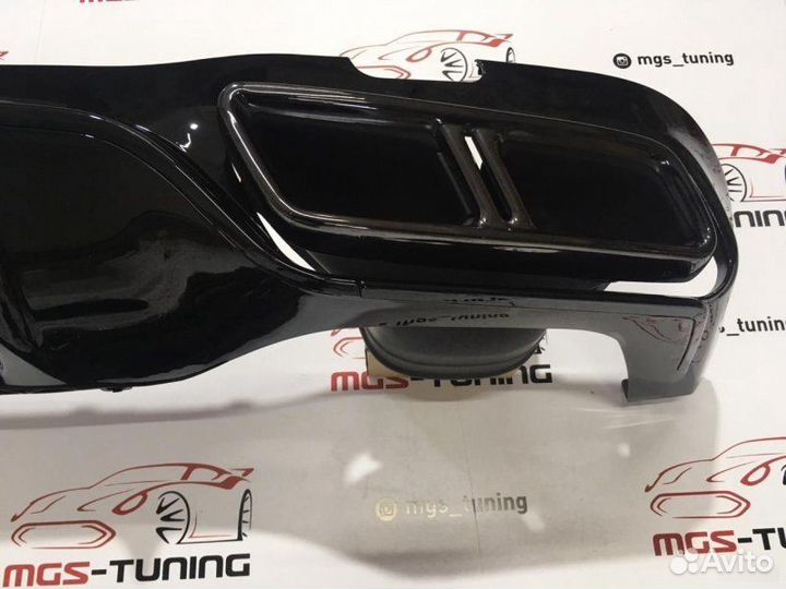 Диффузор и насадки Mercedes 213 E63s AMG all black