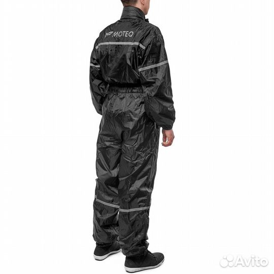 Мотокуртка Moteq Дождевик-bublle-DOG black