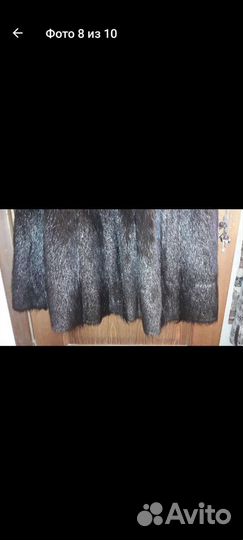 Шуба натур нутрия р50(52бедр подойдер54(книзу трап