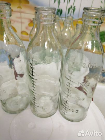 Стеклянная бутылочка для детского питания