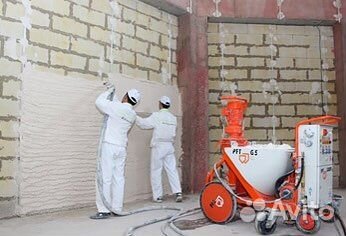 Штукатур для механизированной штукатурки стен