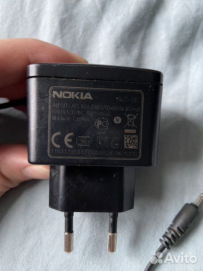 Зарядка для nokia тонкая