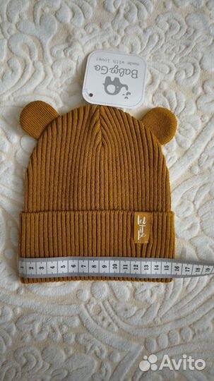 Новая шапка р. 44/46 на малыша до года