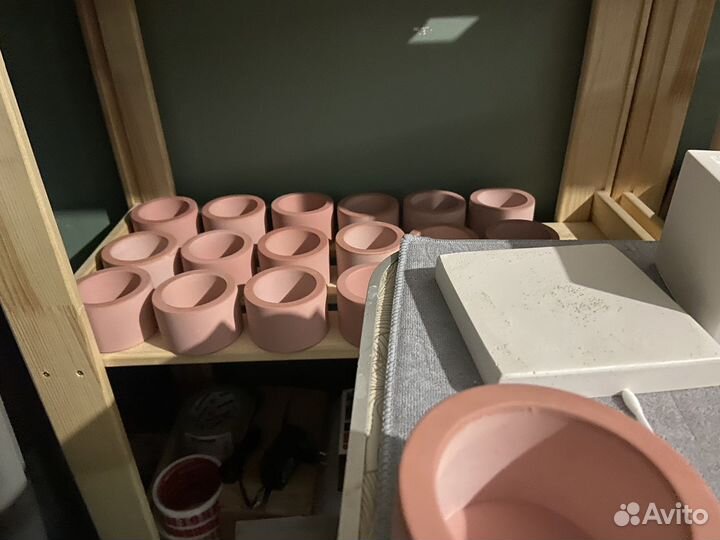 Подсвечник из гипса/ бетона