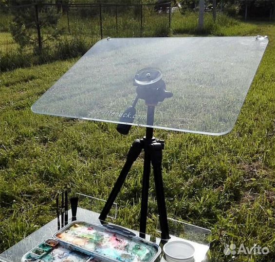 Планшет с полкой на штативе для пленэра