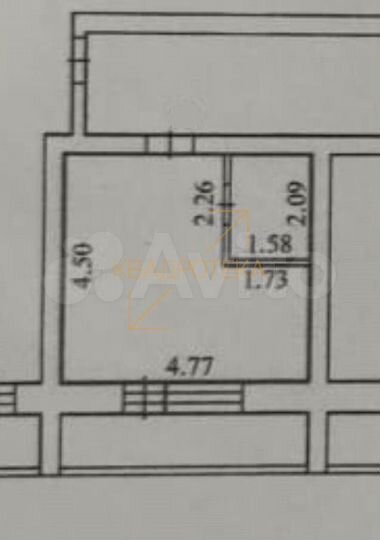 Квартира-студия, 20,9 м², 2/3 эт.