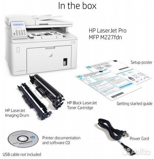 Мфу Лазерный HP LaserJet Pro M227fdn