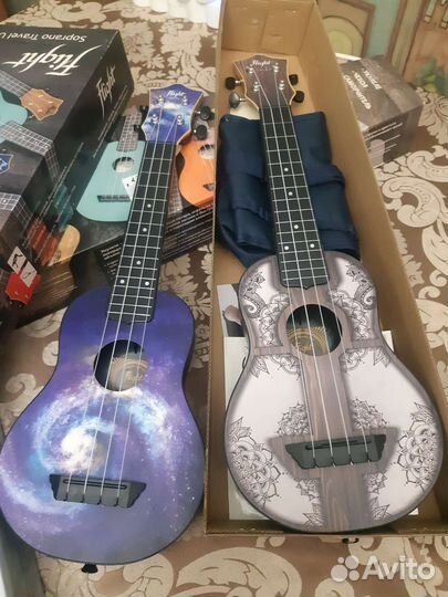 Укулеле сапрано новое с чехлом