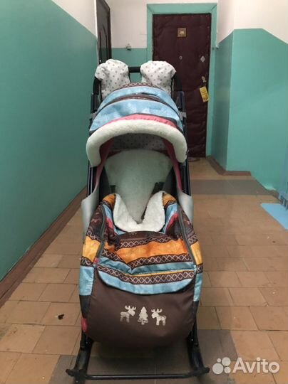 Детские санки коляска