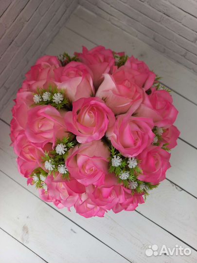 Букет из мыльных цветов