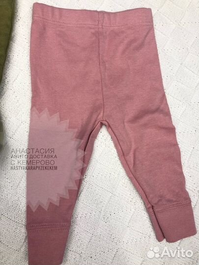 Штанишки новые 56,62,68 M&S, хлопок