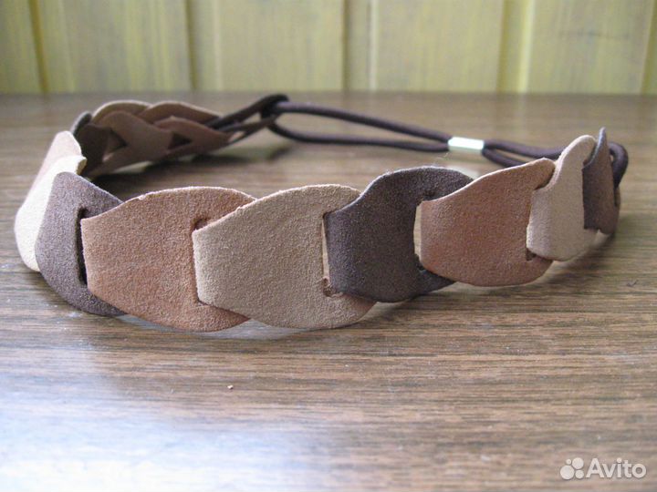 Обруч на голову женский замша