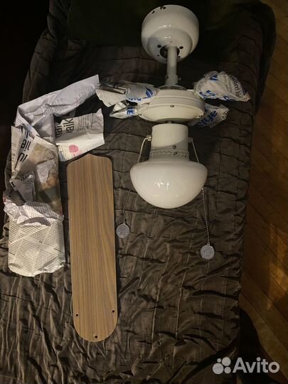 Люстра потолочная с вентилятором